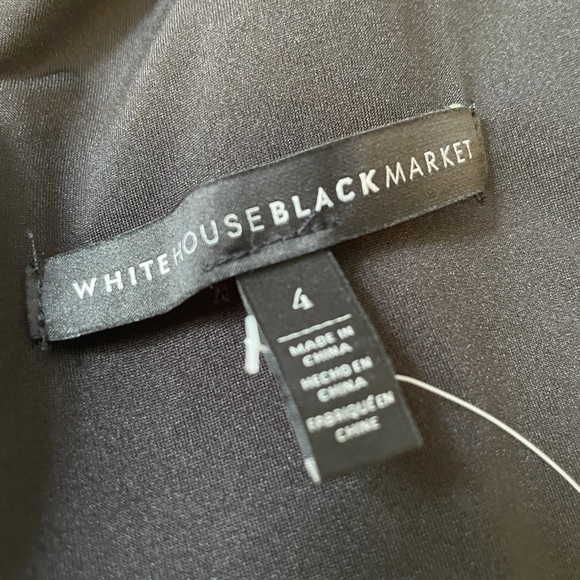 NWT White House Black Marker Flower Dress - Picture 4 of 4